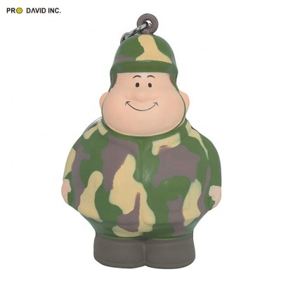 Customized Army Bert Keyring Promotion PU Stress Ball