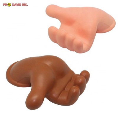 Promotional gift Custom PU Four Fingers Phone Holding Hand Stress Ball