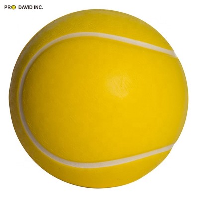 2019 Hot Sale Cheap Promotional Gift PU Foam Tennis Plain Anti Stress Reliever Soft Squishy Relief Toy Ball